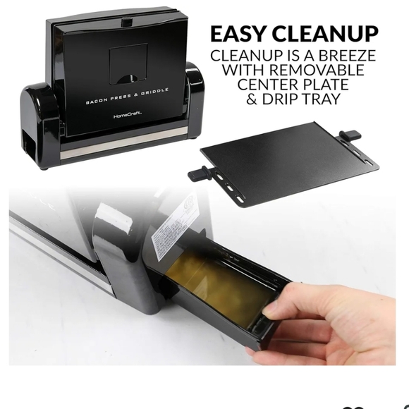 Griddle with Bacon Rack - Picture 2 of 7